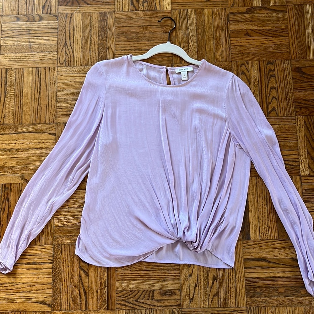Lavendar Cheetah Print Blouse